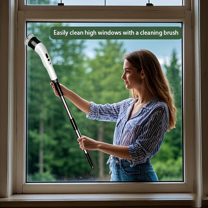 NNETM Cordless Electric Scrubber with 9 Brush Heads