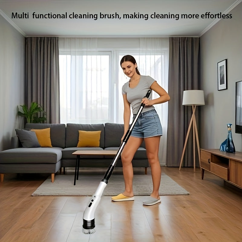 NNETM Cordless Electric Scrubber with 9 Brush Heads